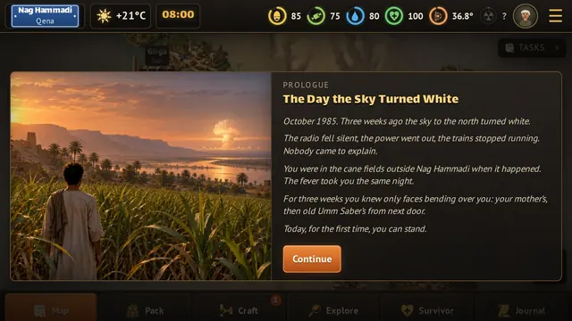 The story begins in the cane fields of Nag Hammadi.