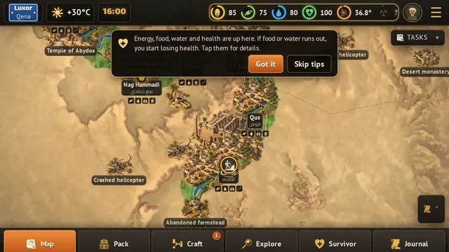 A real map of Egypt: the Nile, Luxor, the temples, and the way there.